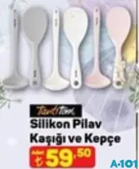 TANTİTONİ SİLİKON PİLAV KAŞIĞI VE KEPÇE